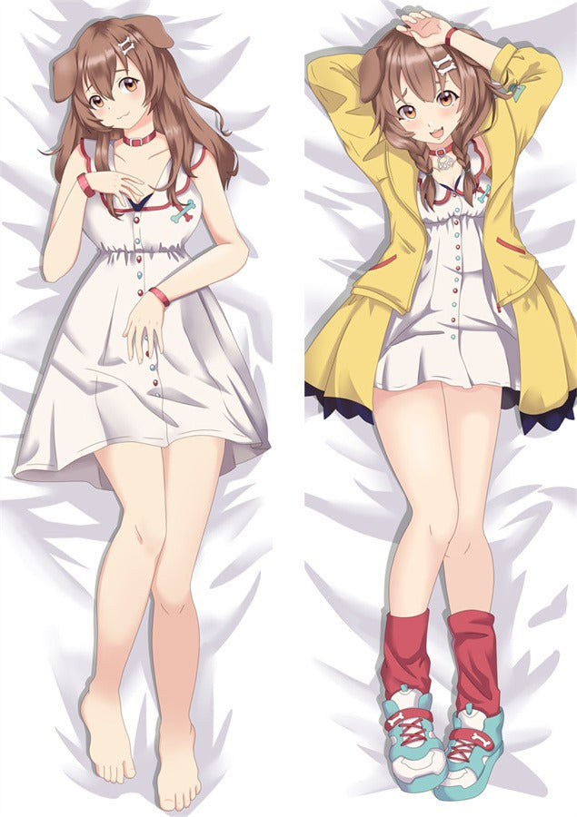 Inugami Korone Witte Jurk Dakimakura