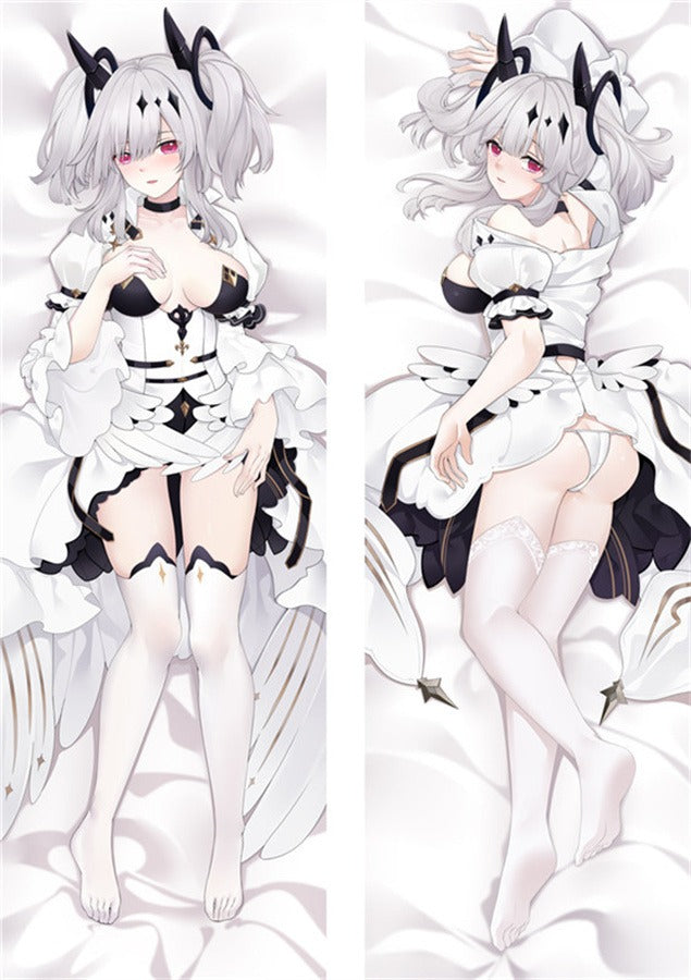 Joffre Witte Ruchesjurk Dakimakura