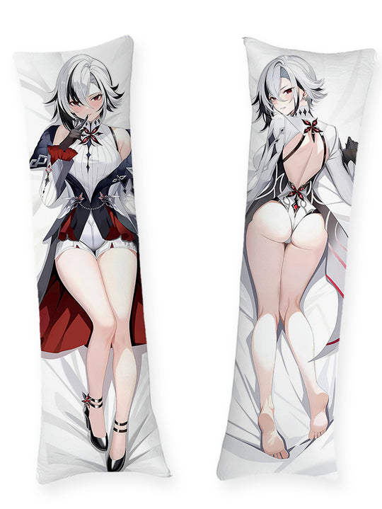 Arlecchino Witte Bodysuit Dakimakura