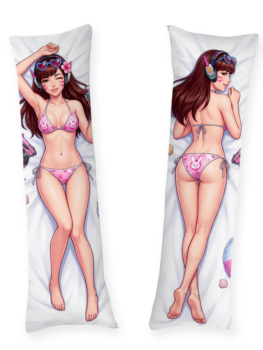 D.Va Roze Bunny Bikini Dakimakura