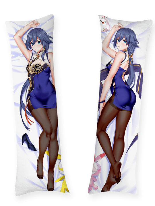 Fu Hua Marineblauwe Qipao Dakimakura