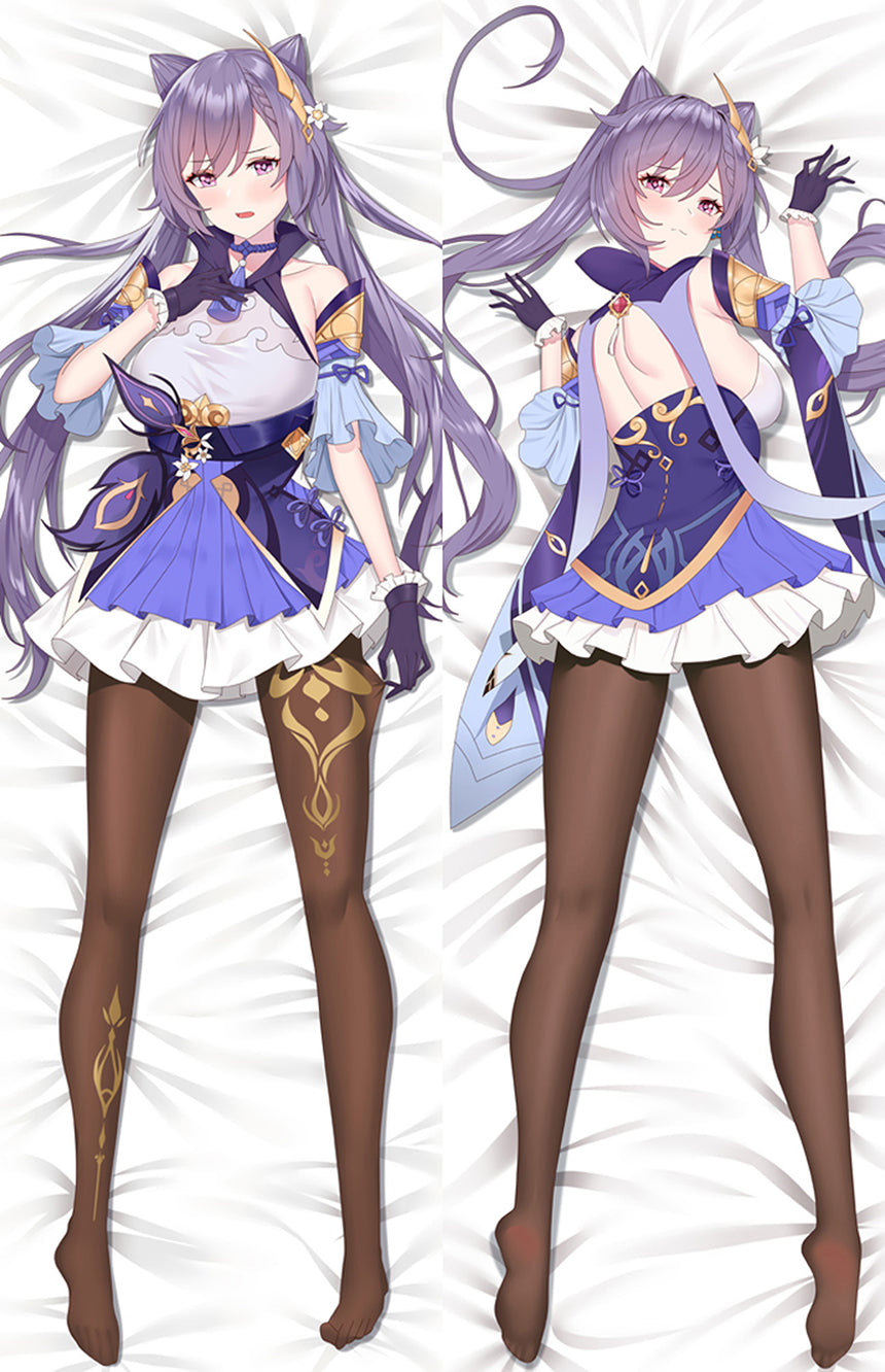 Keqing Paarse Jurk Dakimakura