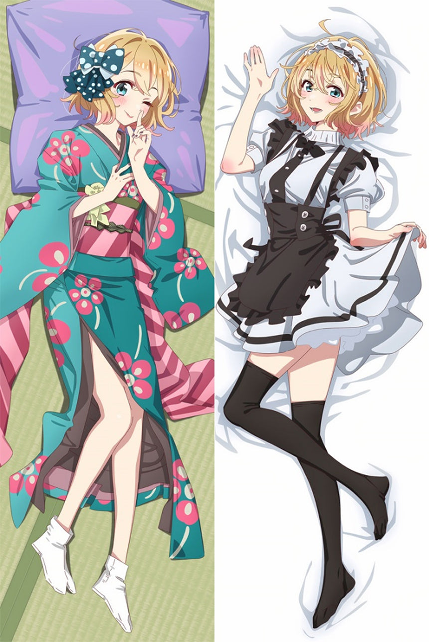 Mami Nanami Groenblauwe Kimono Dakimakura