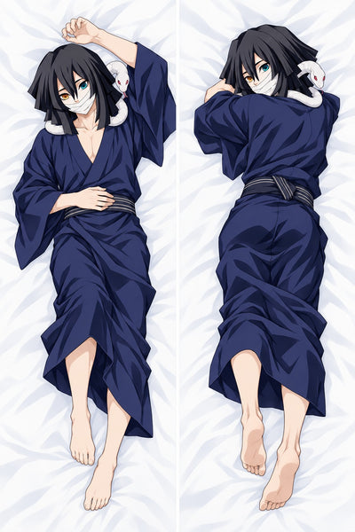 Obanai Iguro Marineblauwe Yukata Dakimakura
