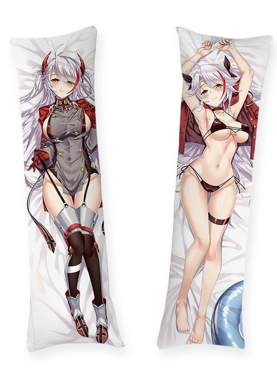 Prinz Eugen Grijs Uniform en Zwarte Bikini Dakimakura