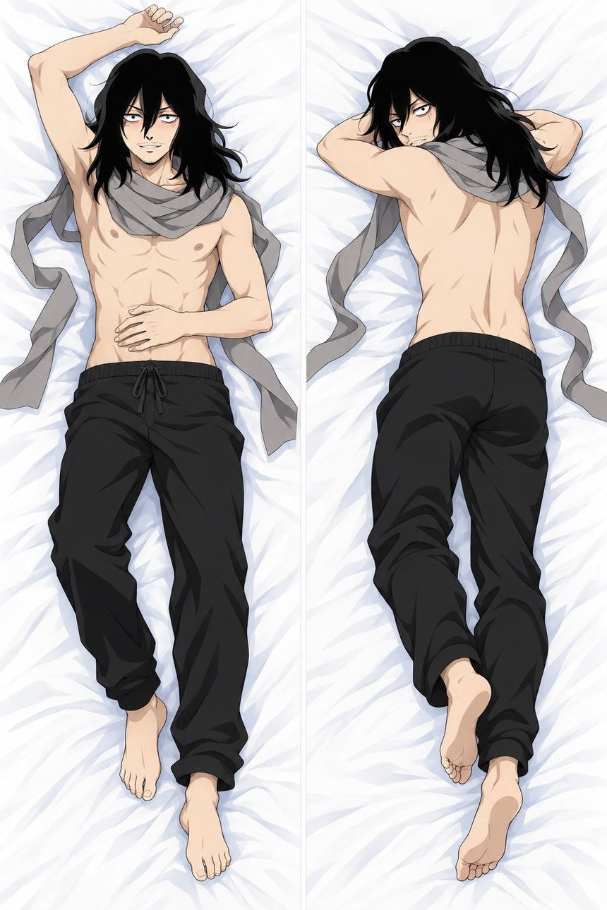 Shota Aizawa Shirtless Scarf Body Pillow