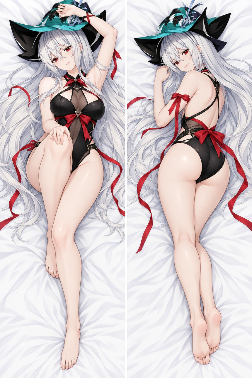 Skadi Black Swimsuit Body Pillow