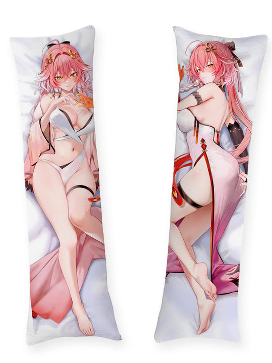 Taoqi Roze Zijden Badjas Dakimakura