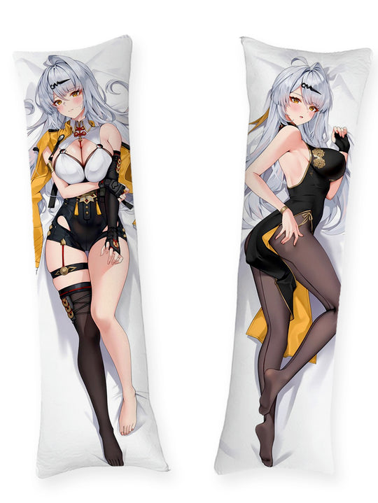 Yixuan Geel Jasje en Zwarte Qipao Dakimakura