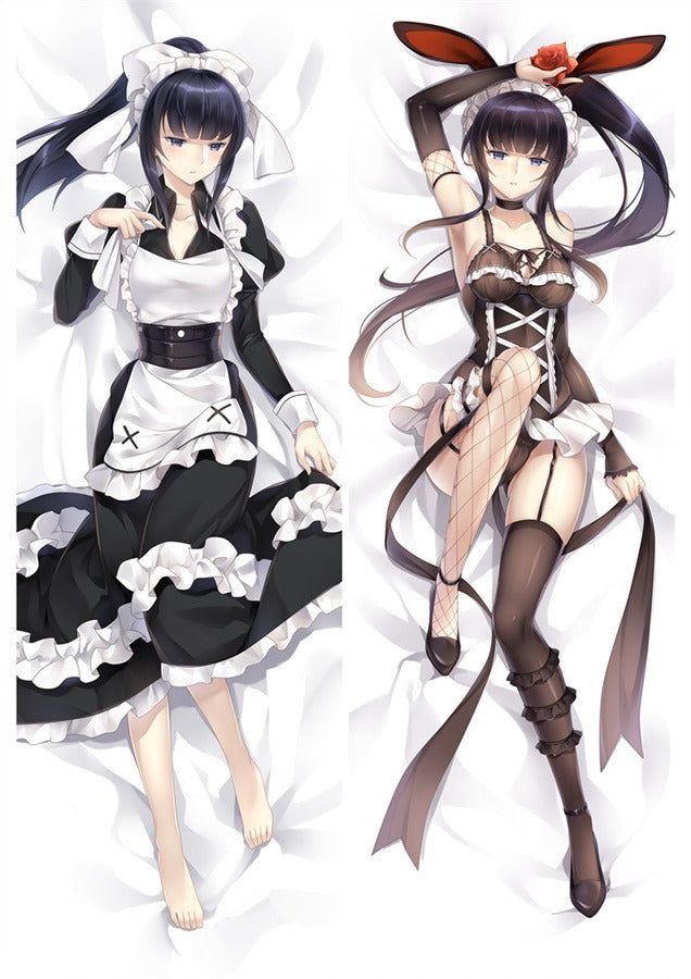 Narberal Gamma Maid en Zwarte Lingerie Dakimakura