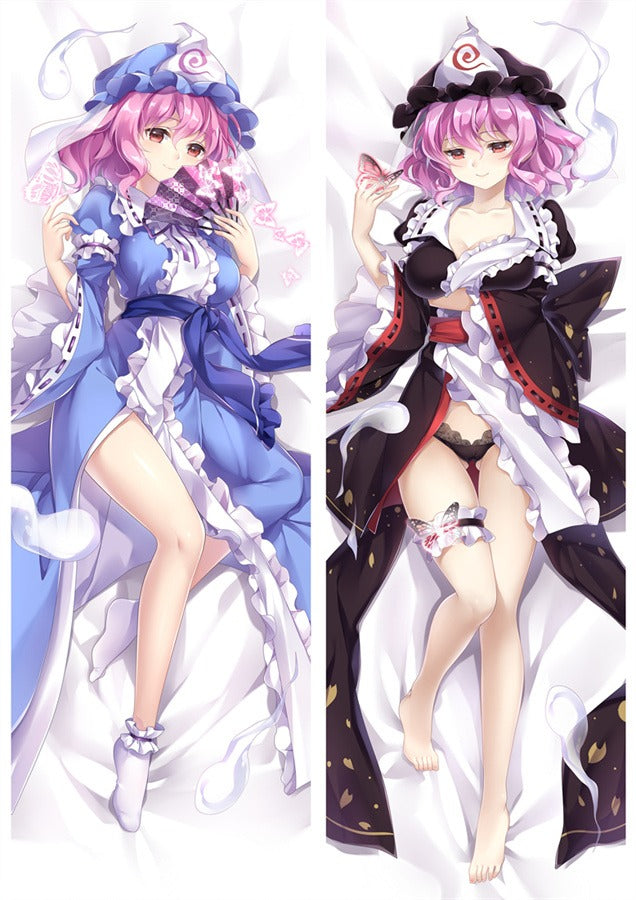 Yuyuko Saigyouji Blauwe Kimono Dakimakura