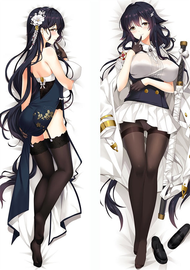 Azuma Marineblauwe Qipao en Zwaard Uniform Dakimakura