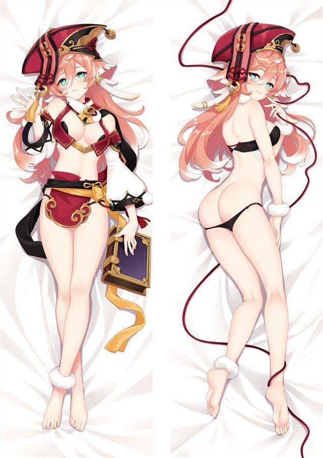 Yanfei Zwarte Bikini Dakimakura