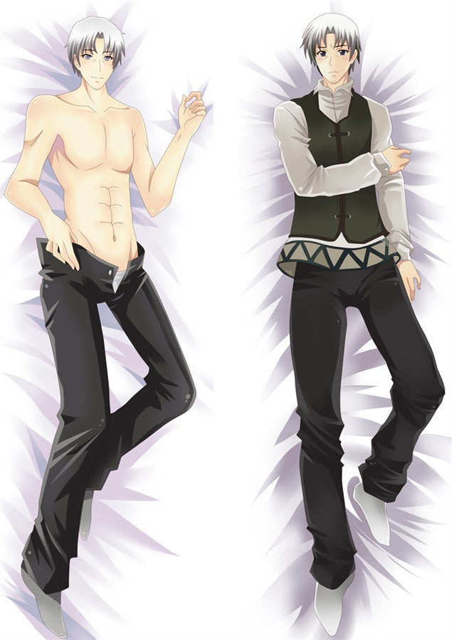 Zilverharige Gentleman Gilet Dakimakura