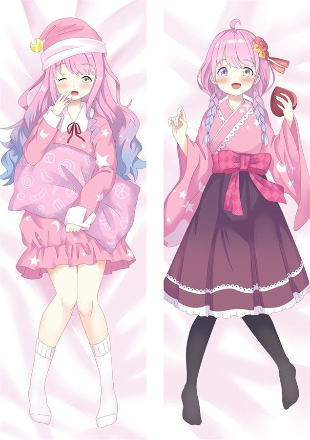 Roze Harige Vtuber Pyjama Dakimakura