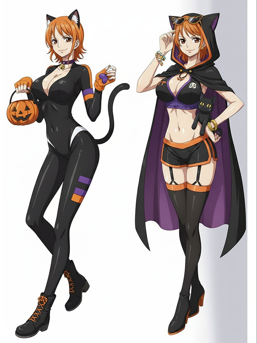 Nami Halloween Dakimakura design
