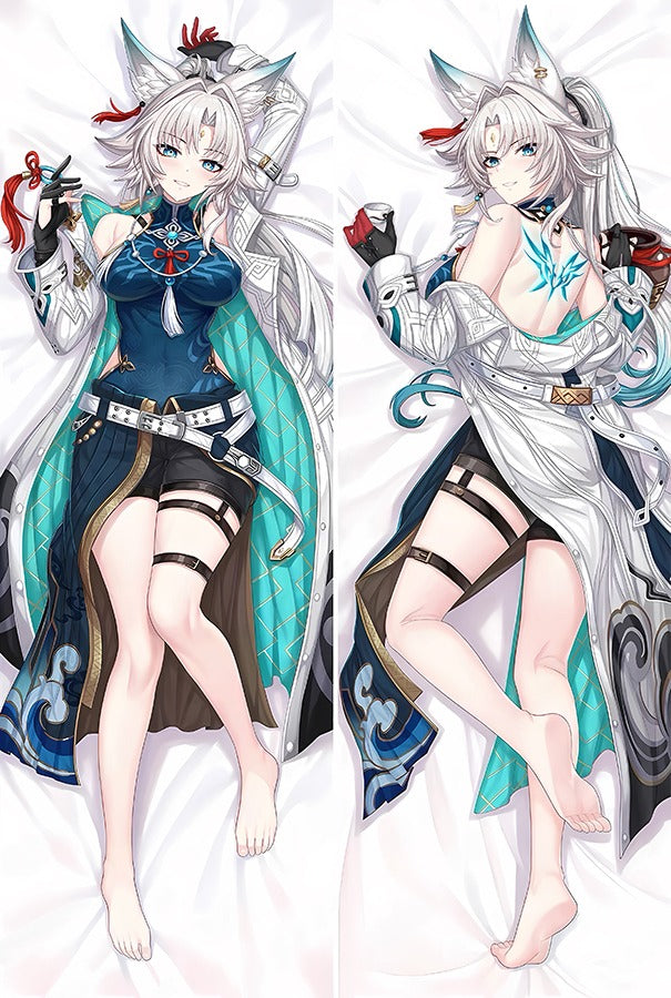 Feixiao Vossenoren en Witte Jas Dakimakura