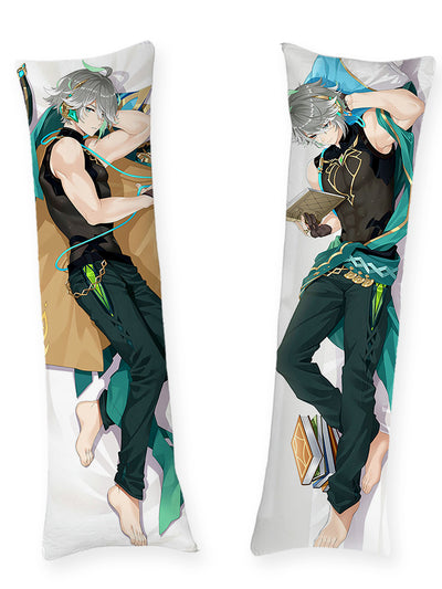 Alhaitham Geleerde met Boeken Dakimakura