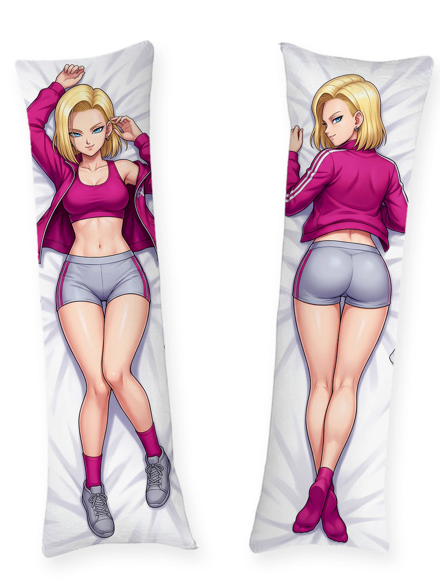 Android 18 Magenta Trainings Croptop Dakimakura