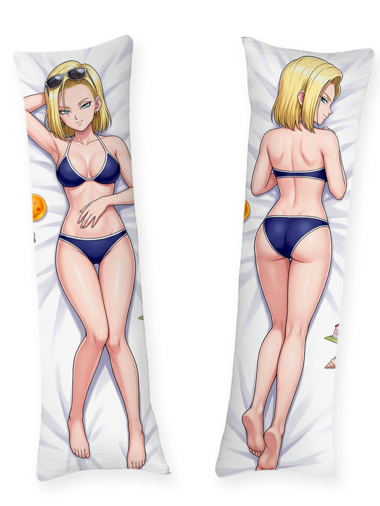 Android 18 Marineblauwe Bikini Pin Up Dakimakura