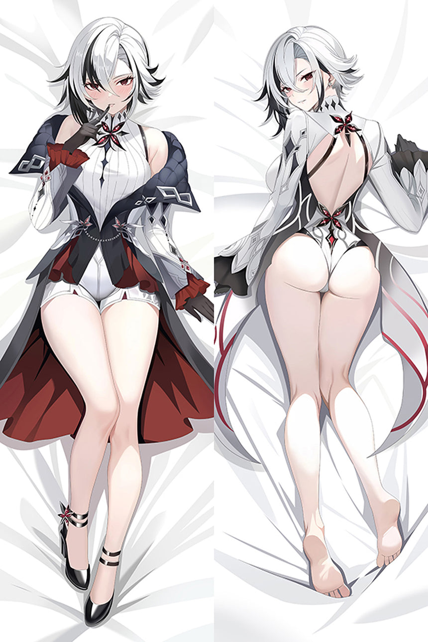 Arlecchino Witte Bodysuit Dakimakura