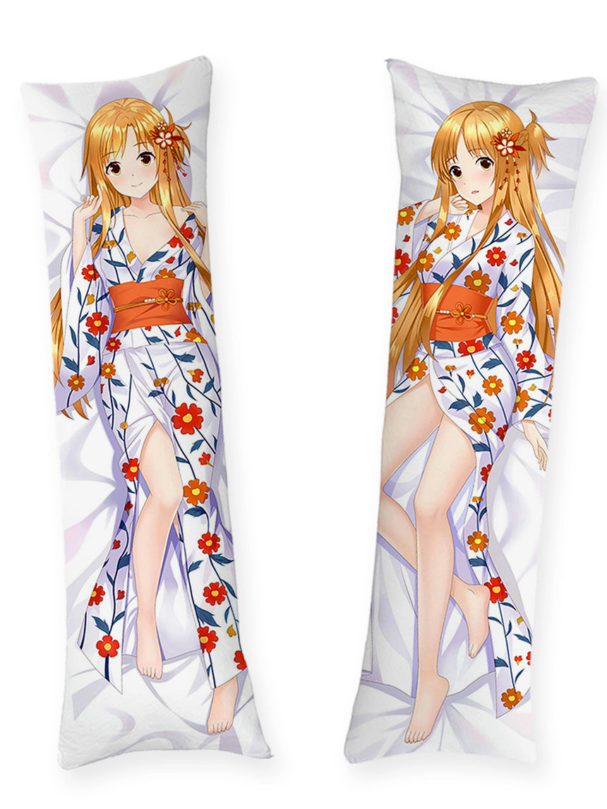 Asuna Gebloemde Yukata Dakimakura