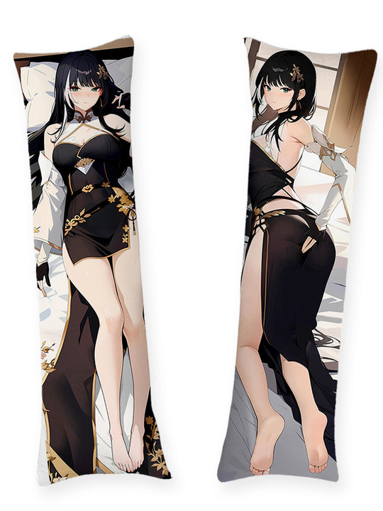 Baizhi Zwarte Qipao Dakimakura