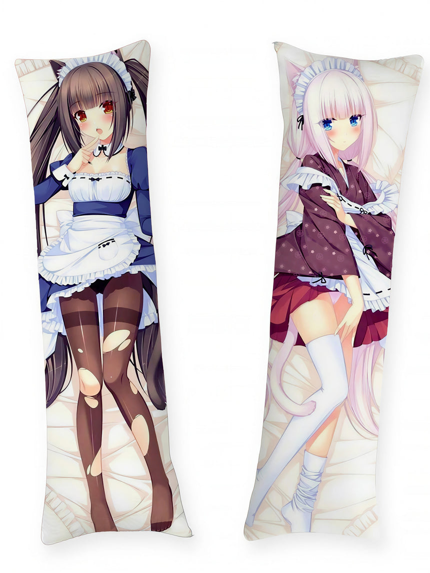 Nekopara Chocola en Vanilla Dienstmeisje Dakimakura