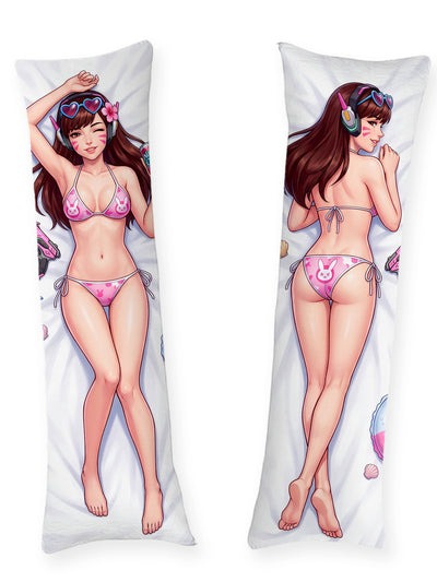 D.Va Roze Konijntjes Bikini Dakimakura