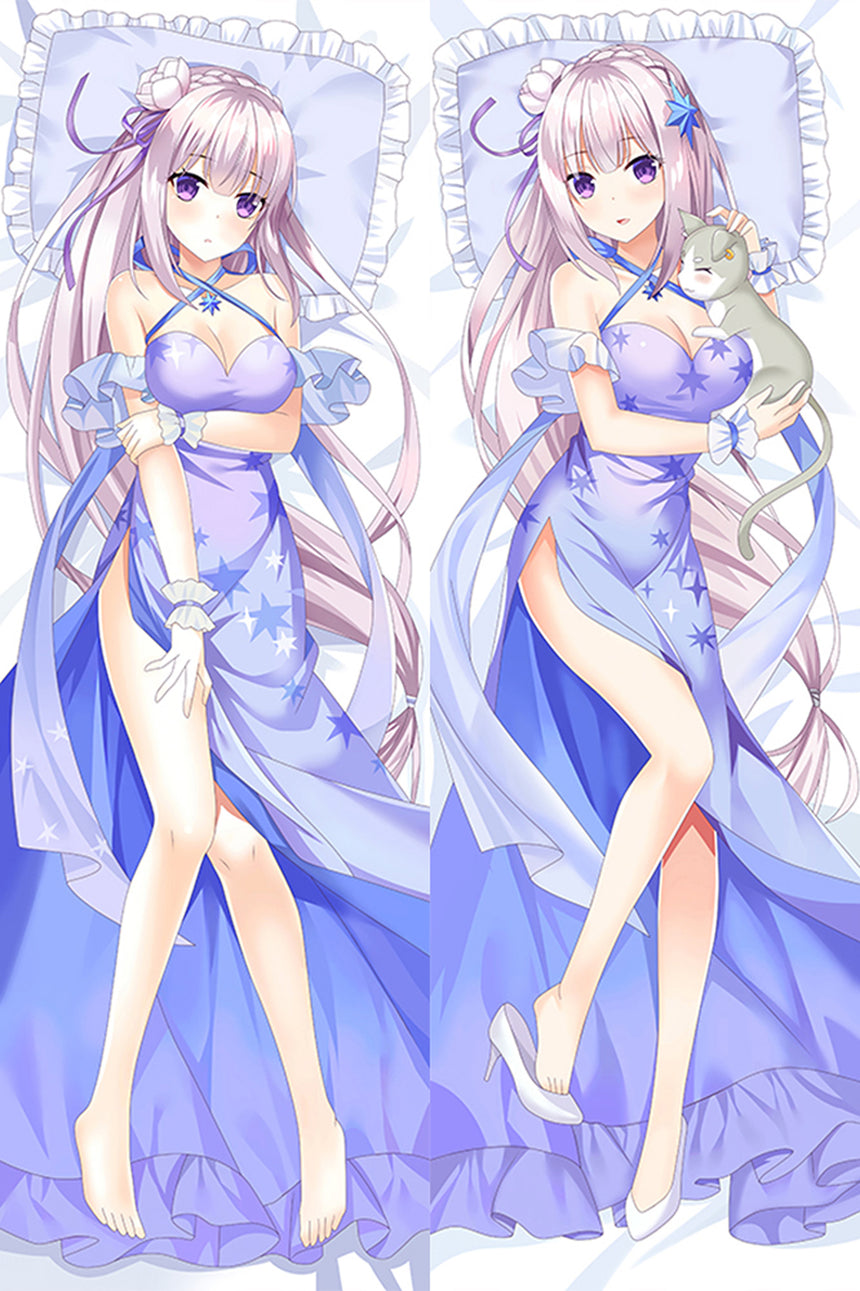 Emilia Blauwe Galajurk Dakimakura