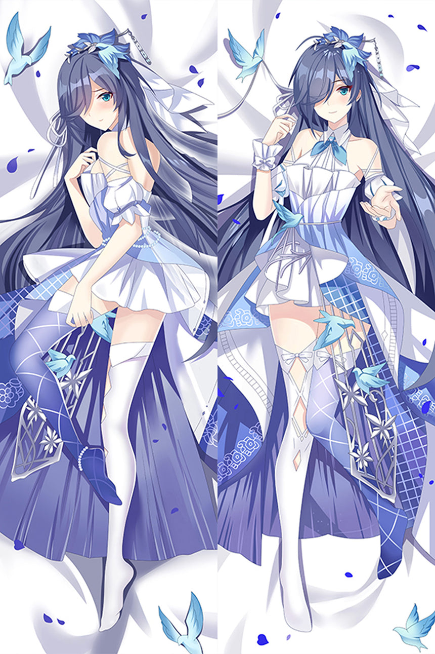 Fu Hua Azuurblauwe Jurk Dakimakura