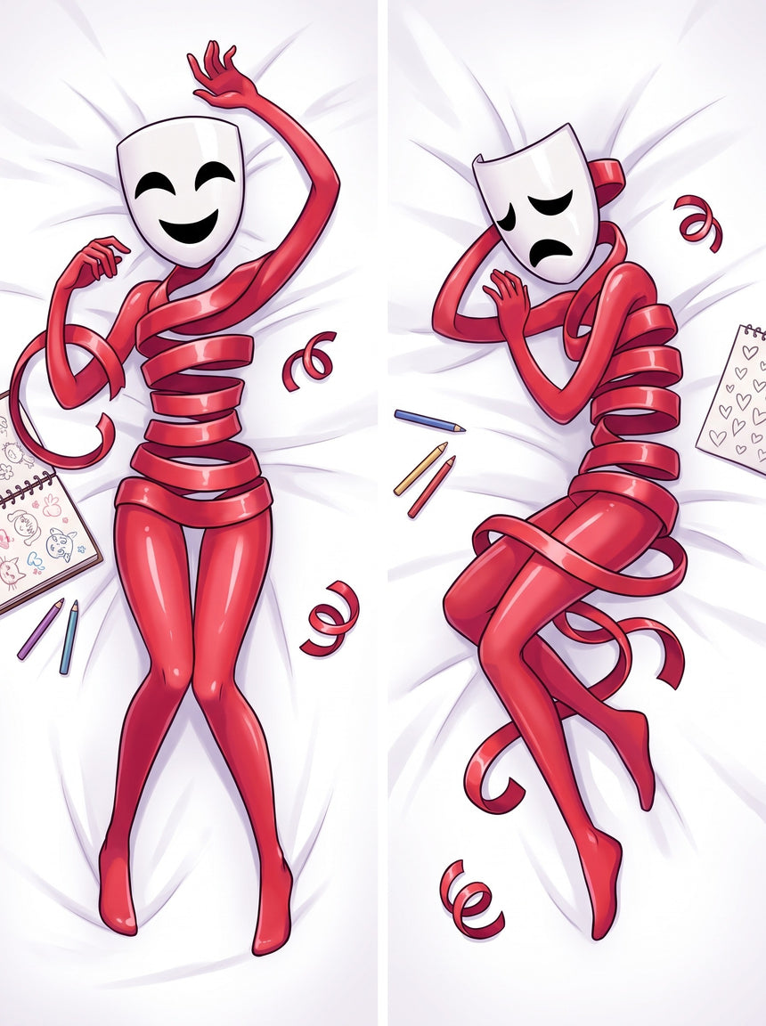 Gangle Komedie en Tragedie Maskers Dakimakura