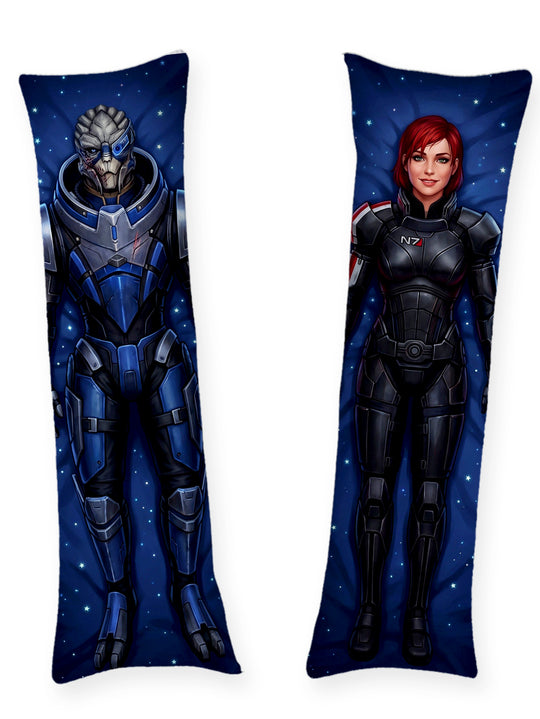 Garrus en Shepard Dakimakura