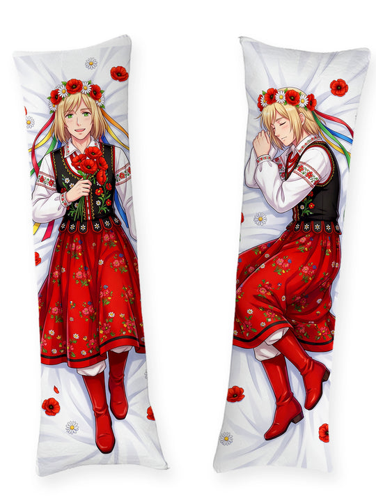 Hetalia Poland Klederdracht Bloemenkrans Dakimakura