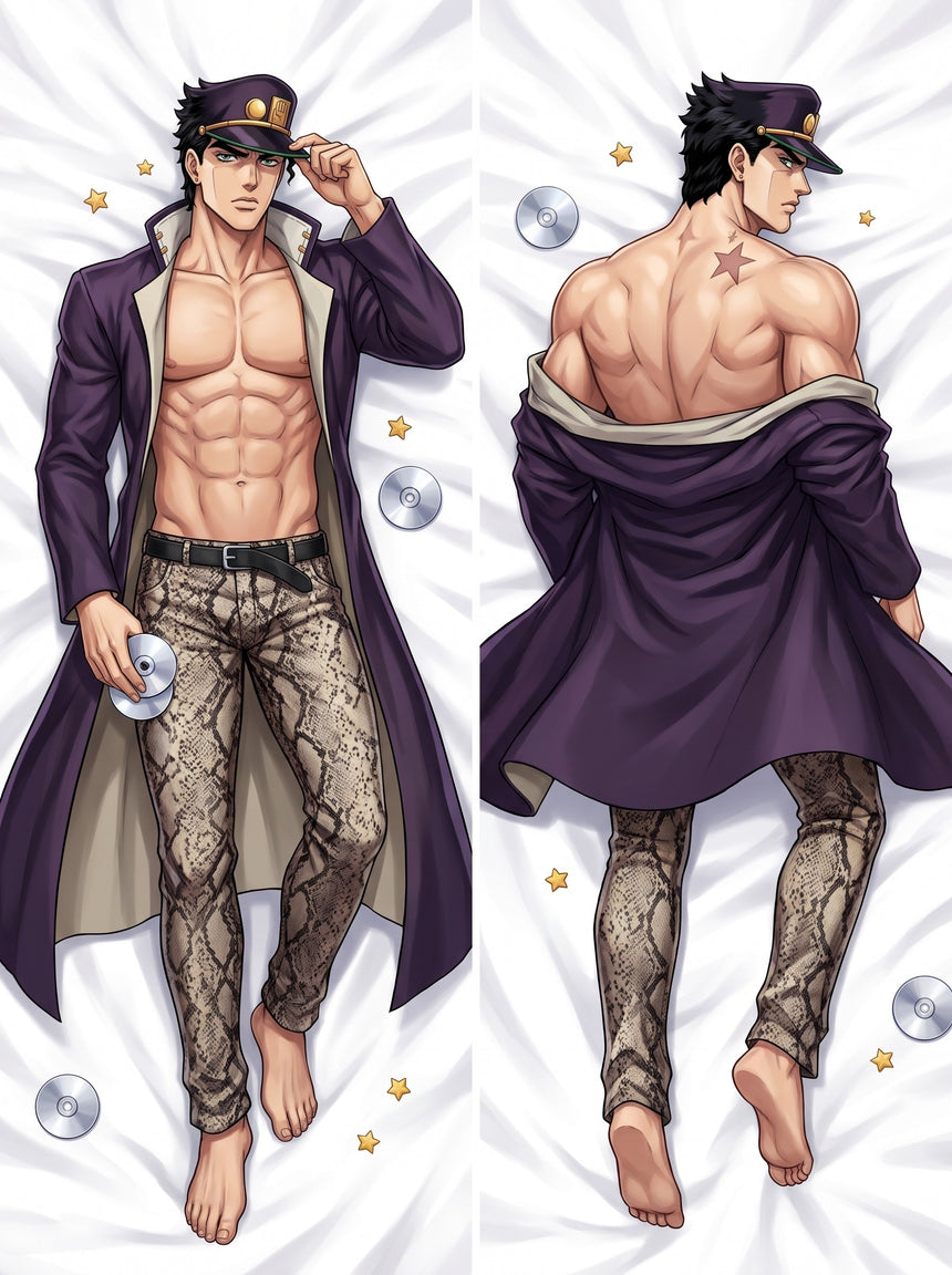 Jotaro Kujo Open Sterren Overjas Dakimakura