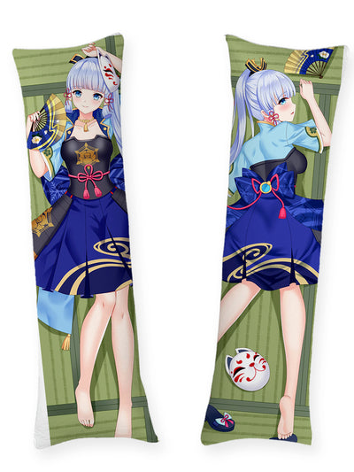 Kamisato Ayaka Waaier en Vossenmasker Dakimakura