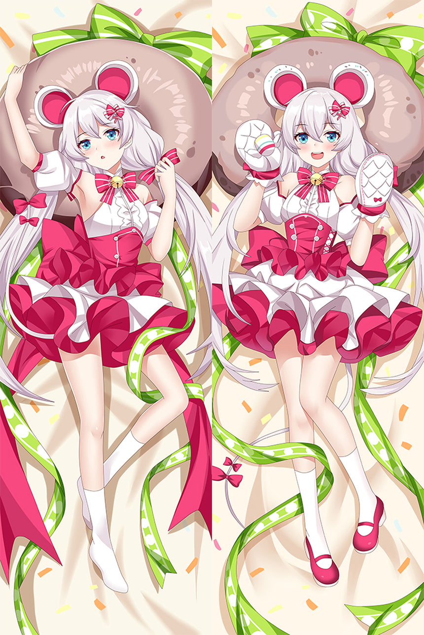 Kiana Kaslana Roze Jurk met Strik Dakimakura