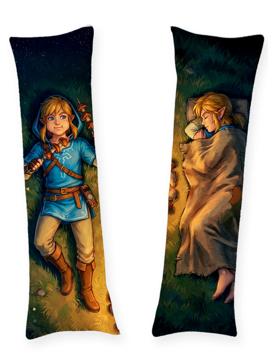 Link Legend of Zelda Koken bij het Kampvuur Dakimakura