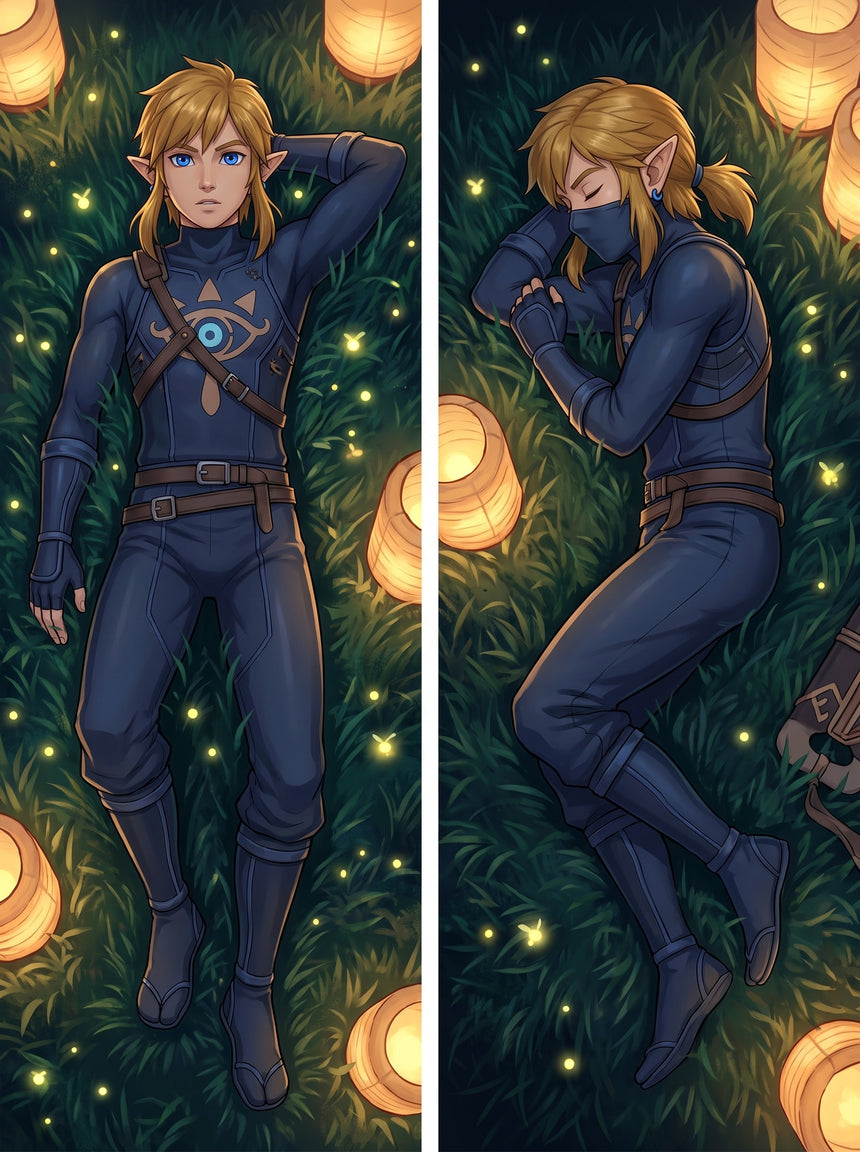 Link Legend of Zelda Sheikah Sluipoutfit Dakimakura