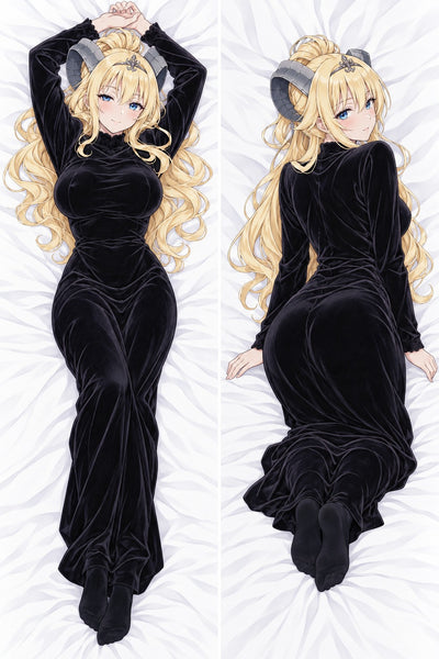 Lucifer Zwarte Fluwelen Jurk Dakimakura