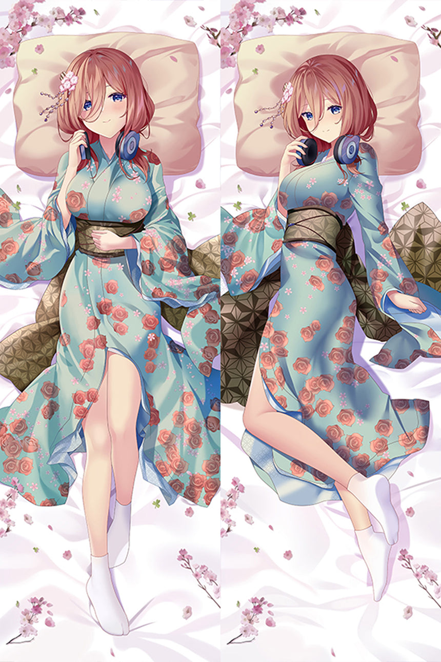 Miku Nakano Bloemen Kimono Dakimakura