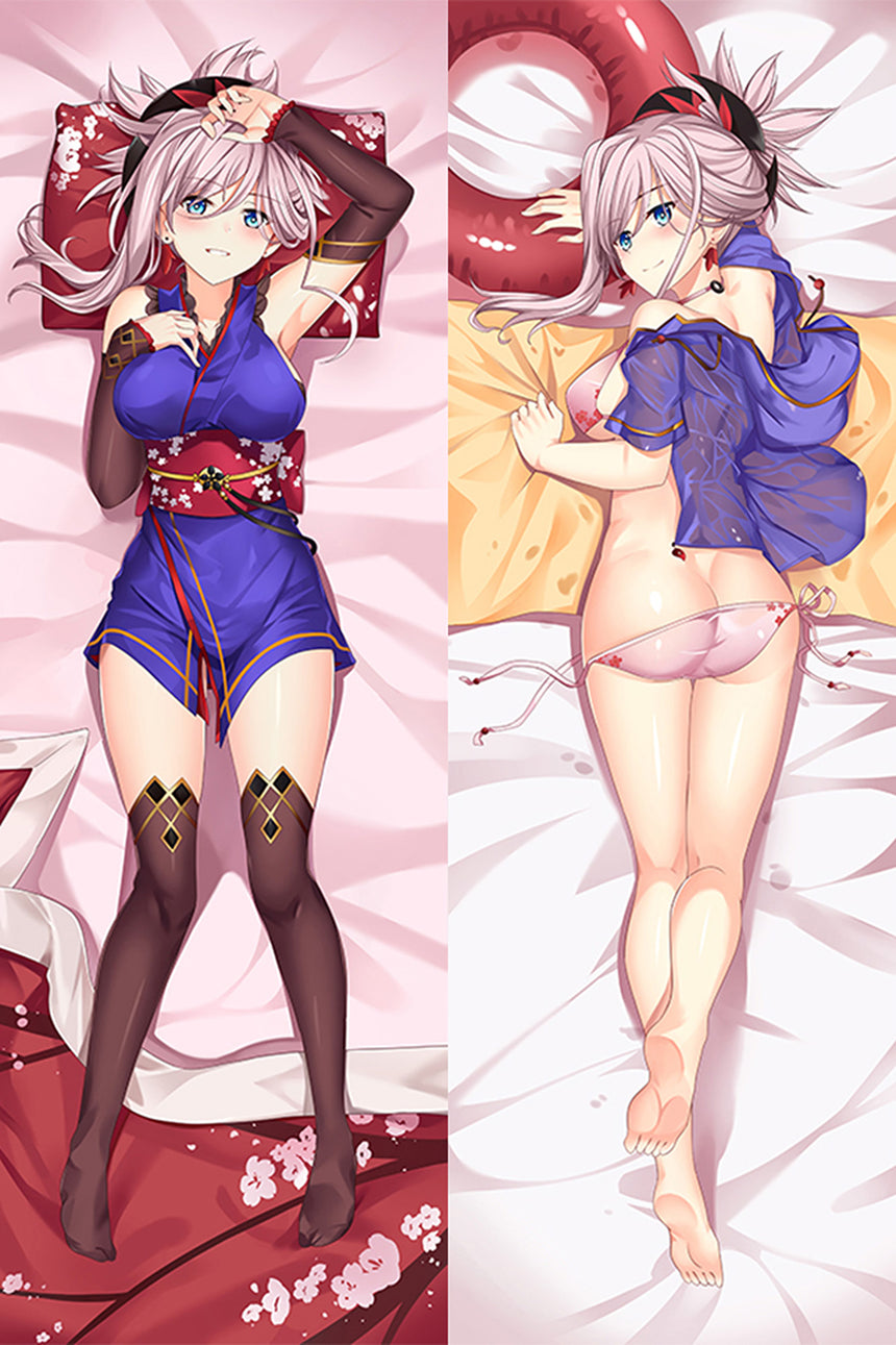 Miyamoto Musashi Blauwe Kimono Dakimakura