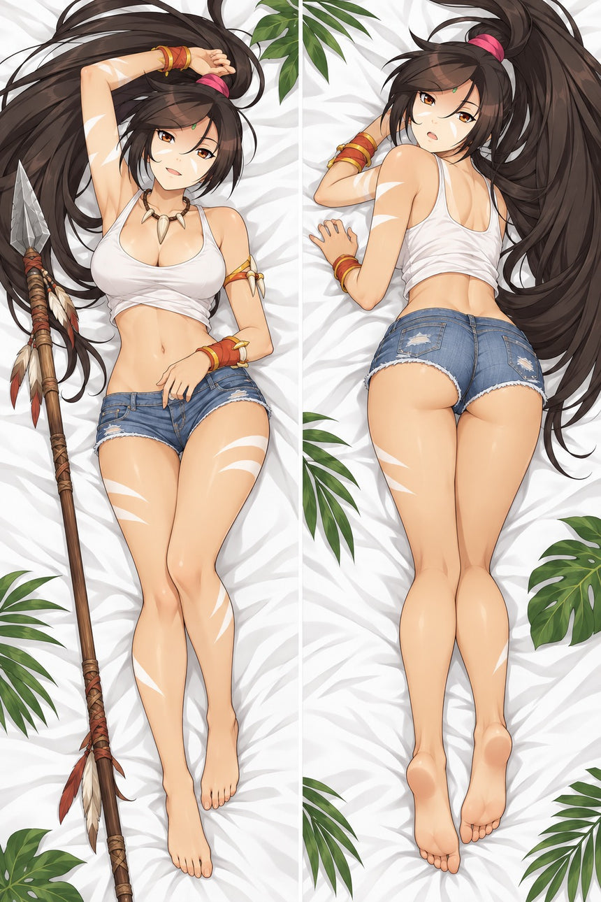 Nidalee Denim Shorts Body Pillow