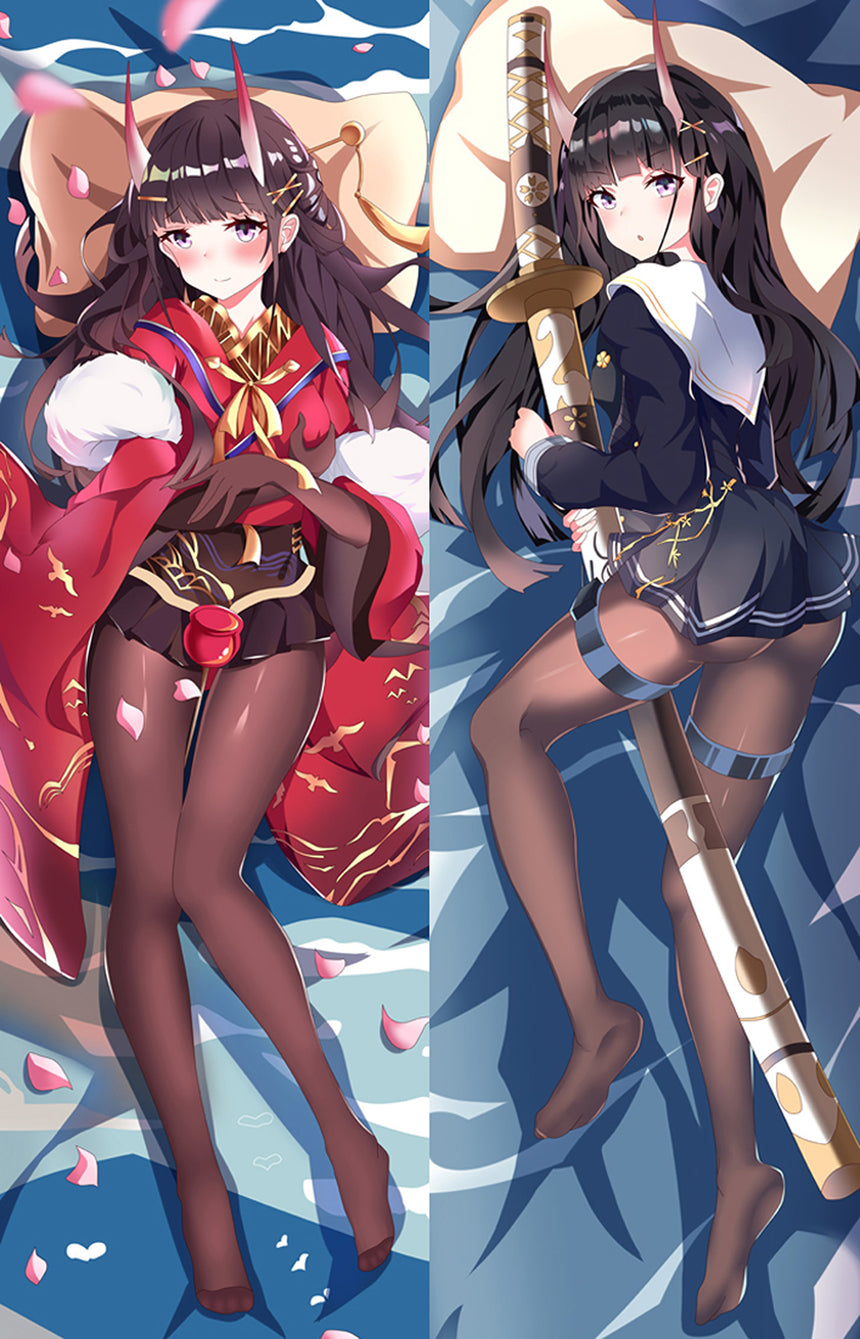 Noshiro Katana en Rode Haori Dakimakura