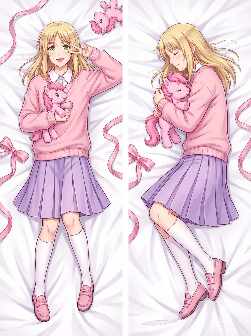 Hetalia Poland Roze Trui en Pony Dakimakura