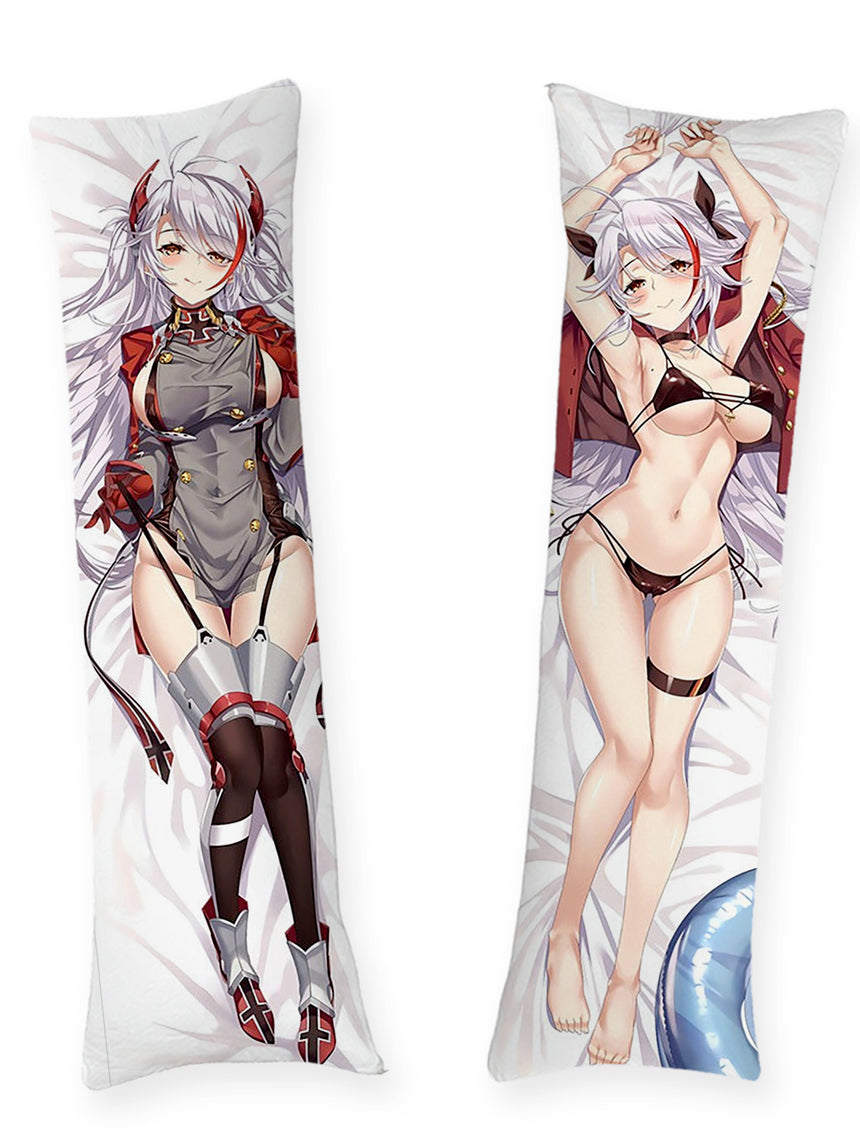 Prinz Eugen Grijs Uniform en Zwarte Bikini Dakimakura