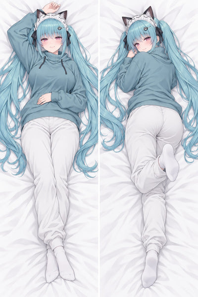 Privaty Petrolblauwe Hoodie Dakimakura
