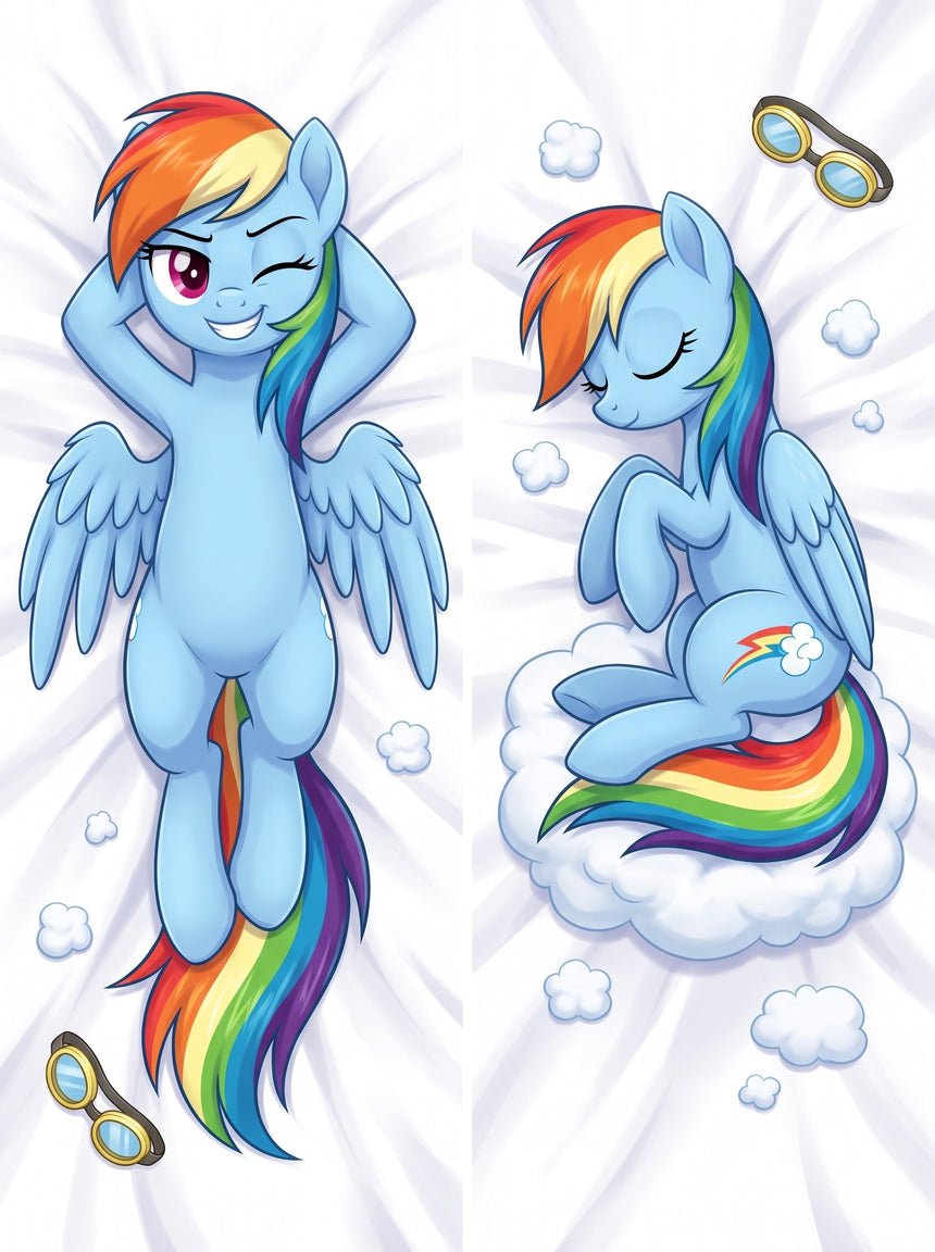 Rainbow Dash Luie Wolkendutje Dakimakura