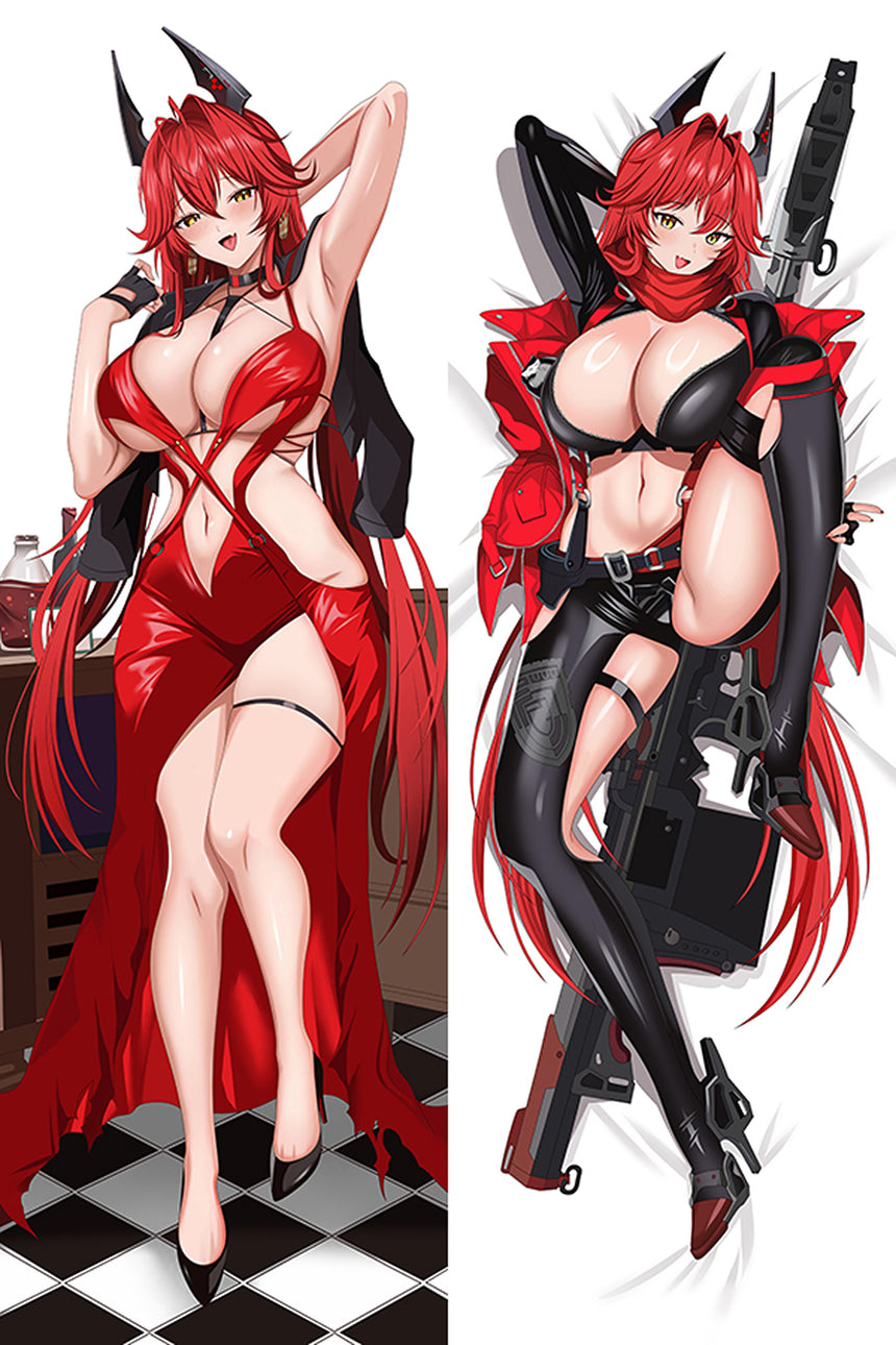 Red Hood Nikke Rode Bandjesjurk Dakimakura