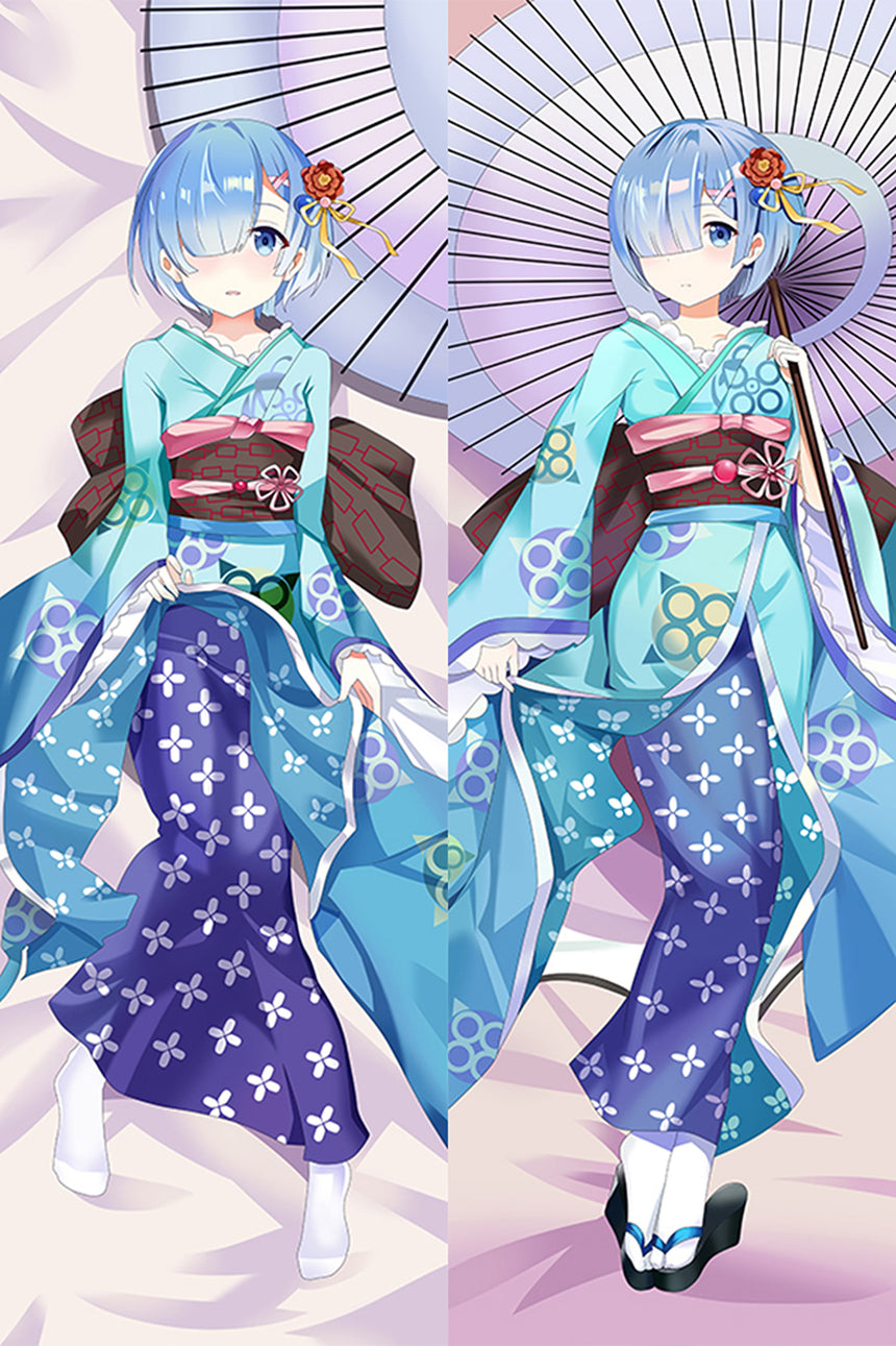 Rem Kimono met Paraplu Dakimakura